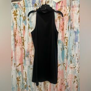 Elegant Black Satin Dress from Banana Republic